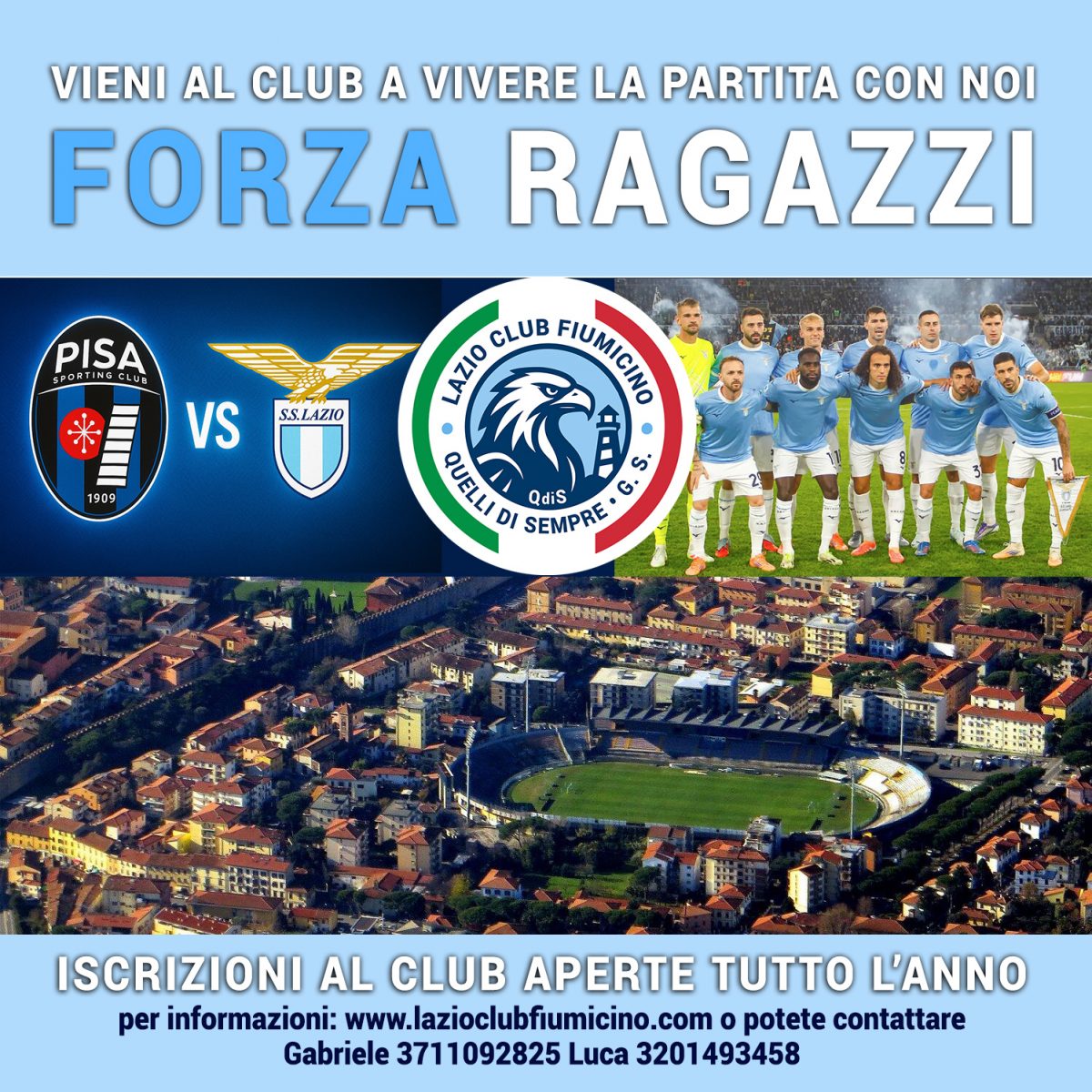 💙🤍 LAZIO CLUB FIUMICINO • SERATA BIANCOCELESTE 💙🤍